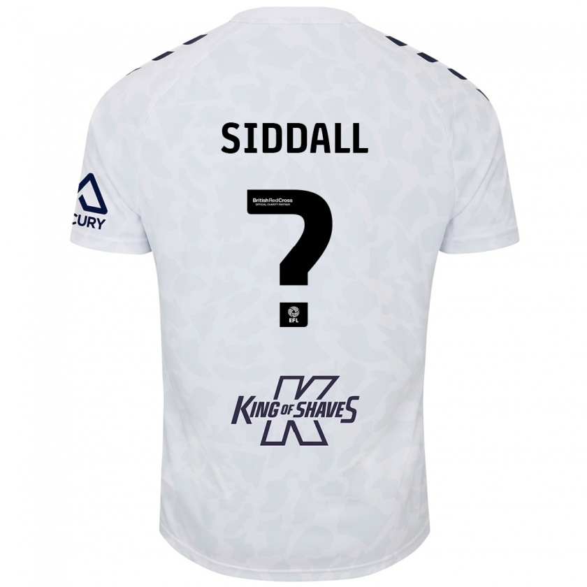 Kandiny Hombre Camiseta Rylie Siddall #0 Blanco 2ª Equipación 2024/25 La Camisa Chile