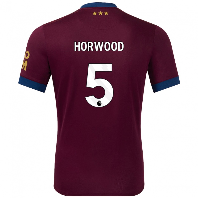 Kandiny Hombre Camiseta Bonnie Horwood #5 Marrón 2ª Equipación 2024/25 La Camisa Chile