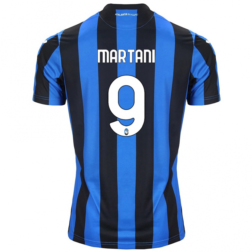 Kandiny Mujer Camiseta Alice Martani #9 Azul Negro 1ª Equipación 2024/25 La Camisa Chile