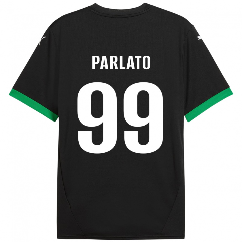 Kandiny Mujer Camiseta Claudio Parlato #99 Negro Verde Oscuro 1ª Equipación 2024/25 La Camisa Chile