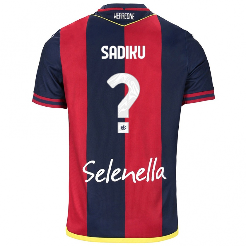 Kandiny Mujer Camiseta Bamir Sadiku #0 Rojo Azul Real 1ª Equipación 2024/25 La Camisa Chile