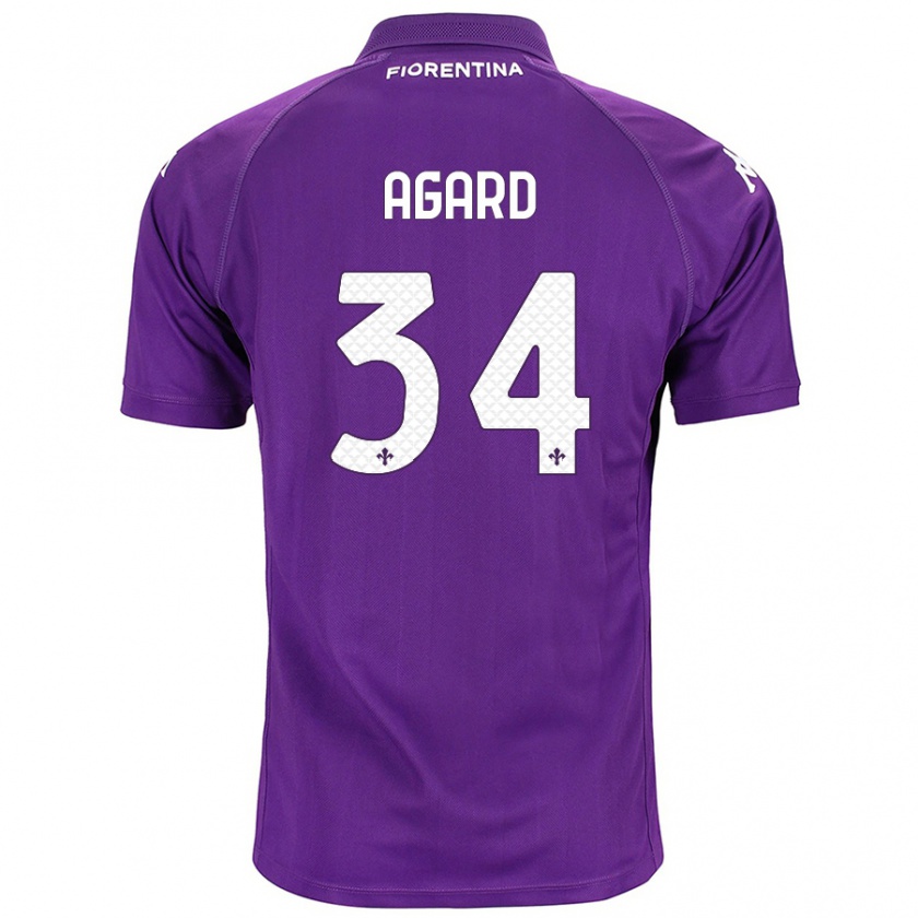 Kandiny Mujer Camiseta Laura Agard #34 Morado 1ª Equipación 2024/25 La Camisa Chile