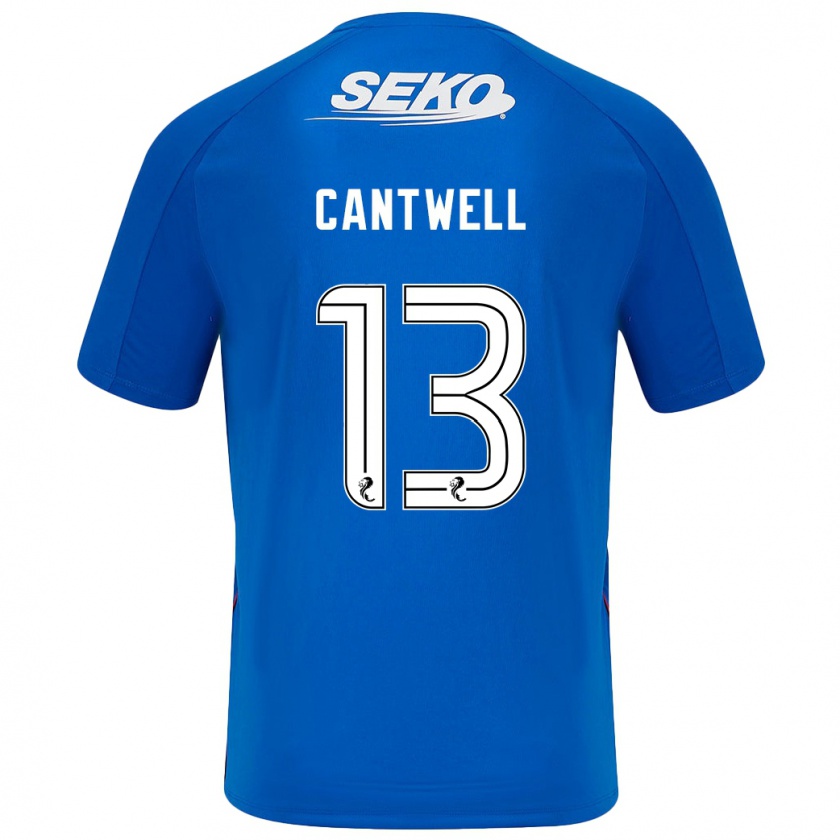 Kandiny Mujer Camiseta Todd Cantwell #13 Azul Oscuro 1ª Equipación 2024/25 La Camisa Chile