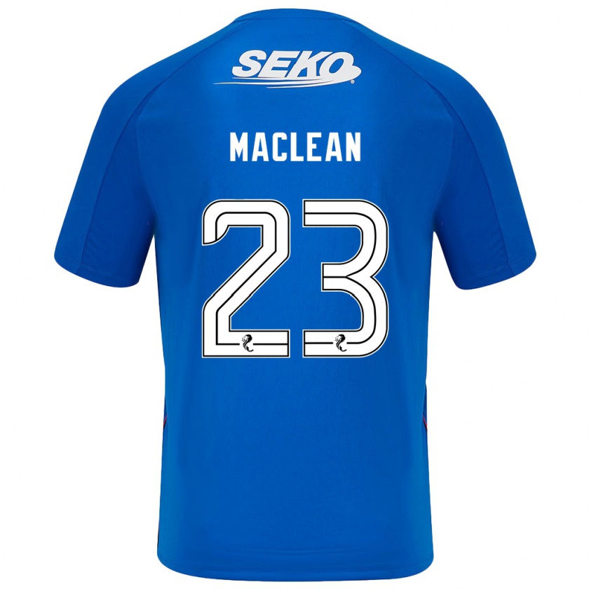 Kandiny Mujer Camiseta Kirsty Maclean #23 Azul Oscuro 1ª Equipación 2024/25 La Camisa Chile