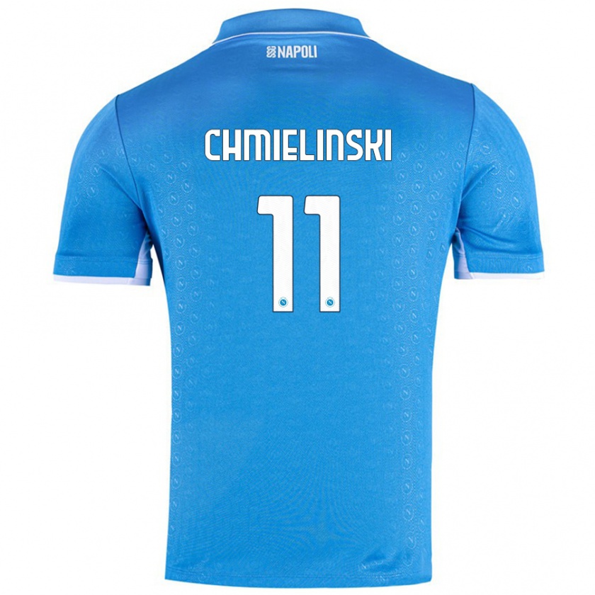 Kandiny Mujer Camiseta Gina Chmielinski #11 Azul Cielo 1ª Equipación 2024/25 La Camisa Chile