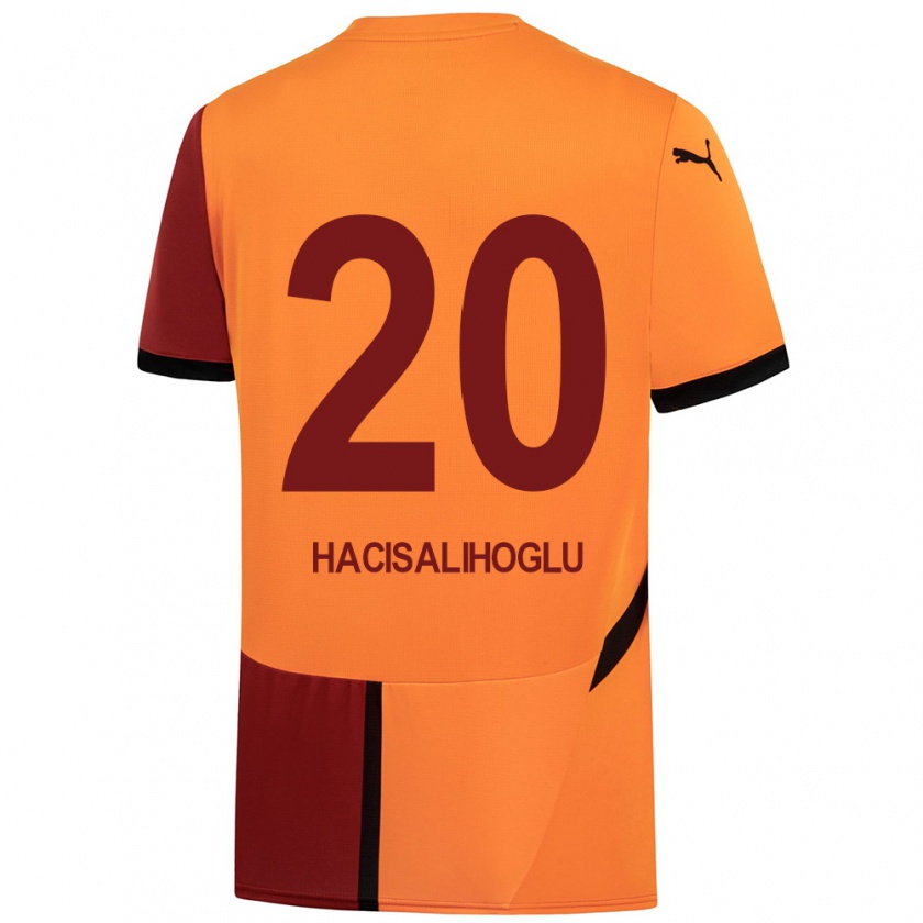 Kandiny Mujer Camiseta Arda Hacısalihoğlu #20 Amarillo Rojo 1ª Equipación 2024/25 La Camisa Chile