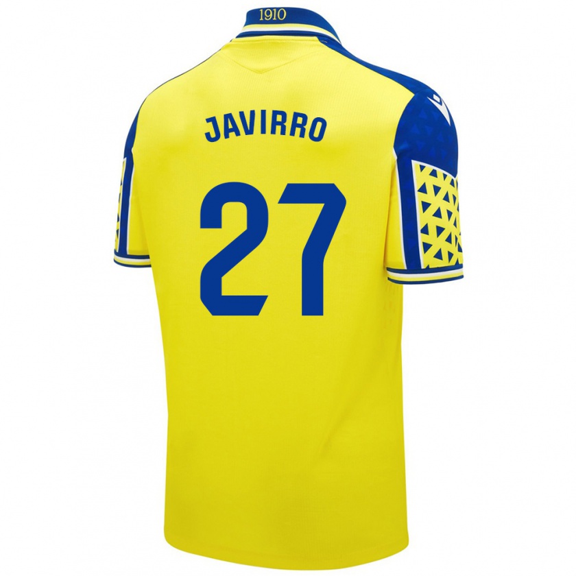 Kandiny Mujer Camiseta Javirro #27 Amarillo Azul 1ª Equipación 2024/25 La Camisa Chile