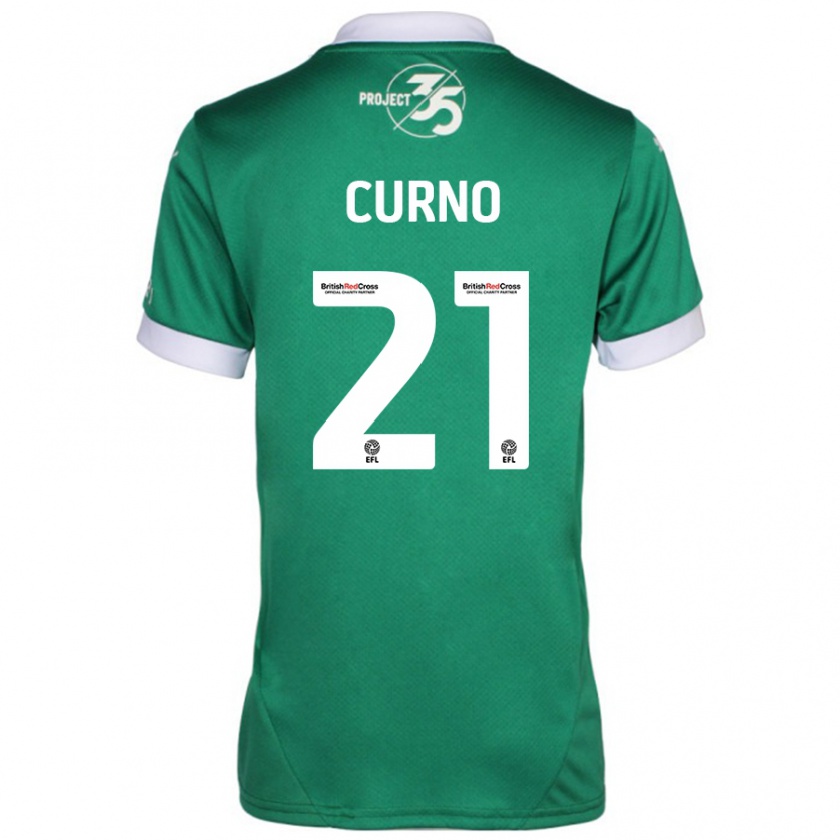 Kandiny Mujer Camiseta Maddi Curno #21 Verde Blanco 1ª Equipación 2024/25 La Camisa Chile