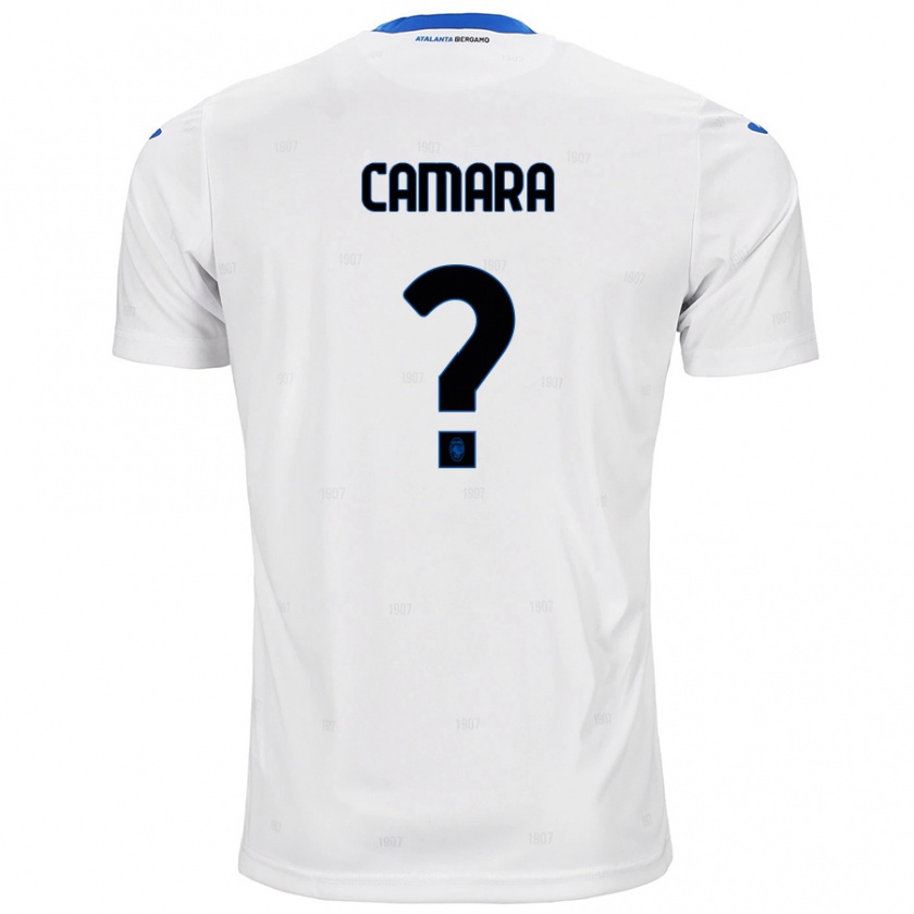 Kandiny Mujer Camiseta Ibrahima Camara #0 Blanco 2ª Equipación 2024/25 La Camisa Chile