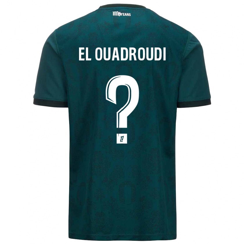 Kandiny Mujer Camiseta Imrane El Ouadroudi #0 Verde Oscuro 2ª Equipación 2024/25 La Camisa Chile