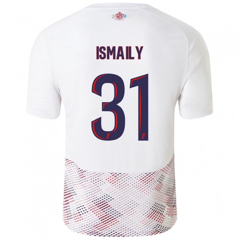 Kandiny Mujer Camiseta Ismaily #31 Blanco Azul Real 2ª Equipación 2024/25 La Camisa Chile