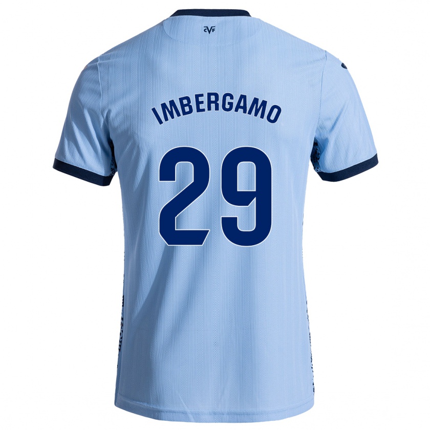 Kandiny Mujer Camiseta Mar Imbergamo #29 Azul Cielo 2ª Equipación 2024/25 La Camisa Chile