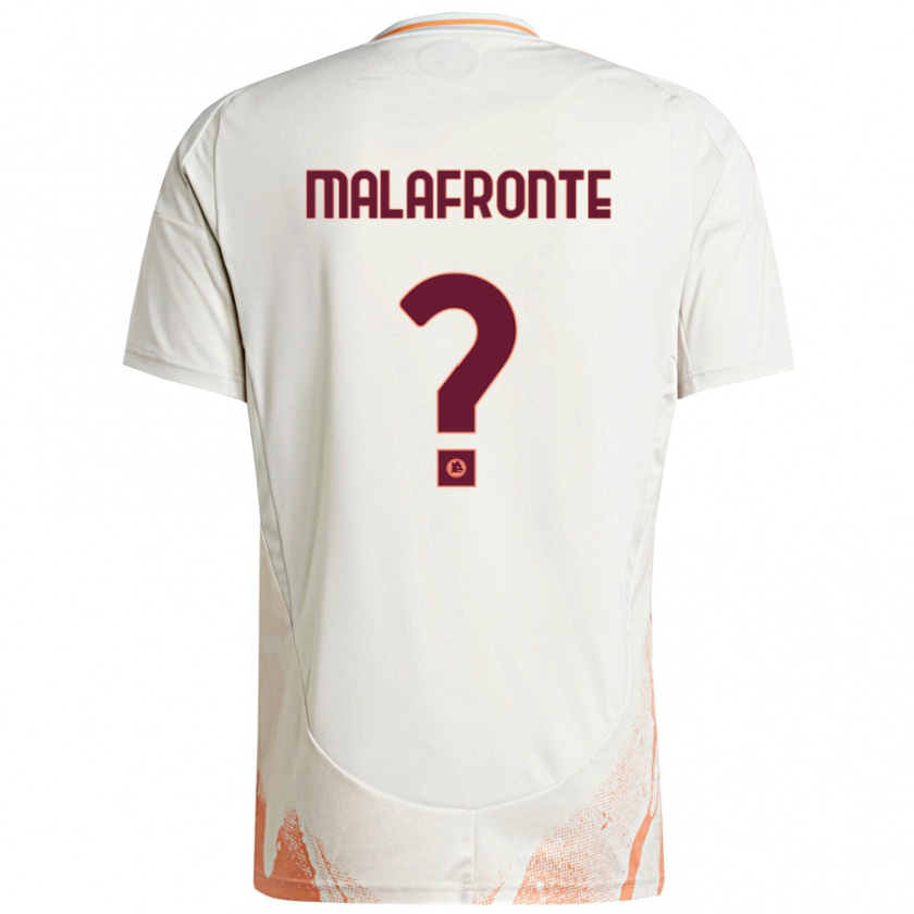 Kandiny Mujer Camiseta Matteo Malafronte #0 Crema Blanco Naranja 2ª Equipación 2024/25 La Camisa Chile