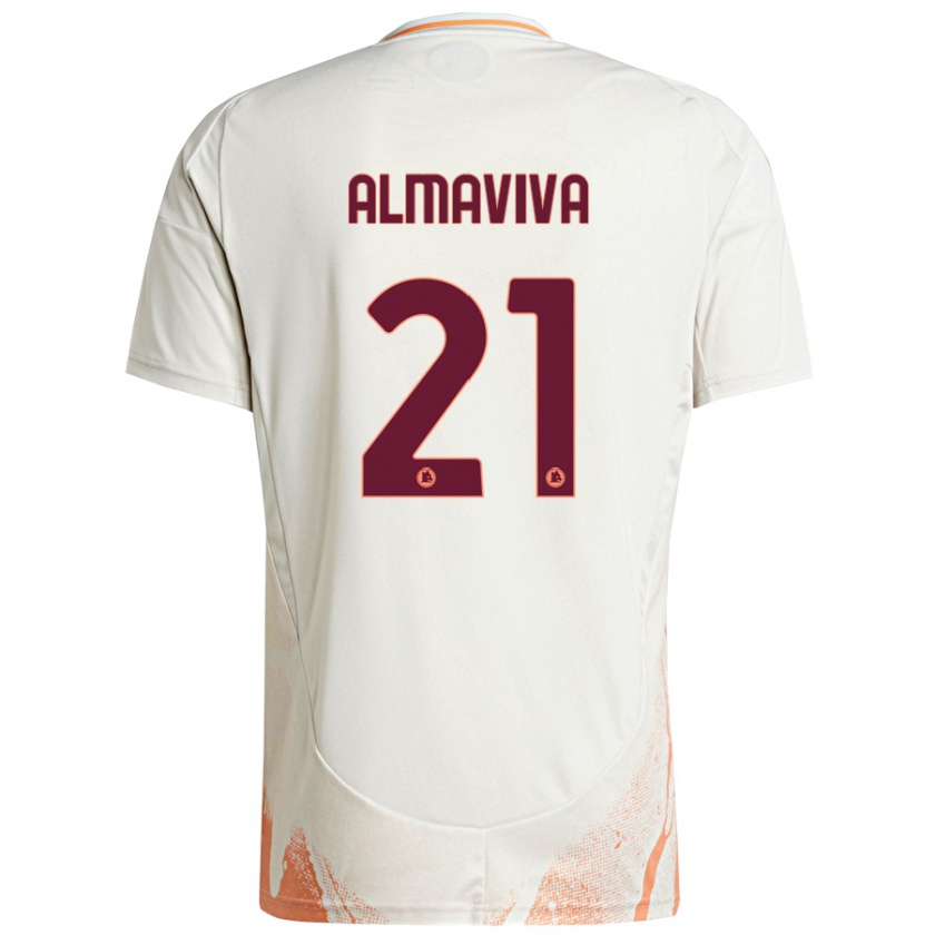 Kandiny Mujer Camiseta Mattia Almaviva #21 Crema Blanco Naranja 2ª Equipación 2024/25 La Camisa Chile