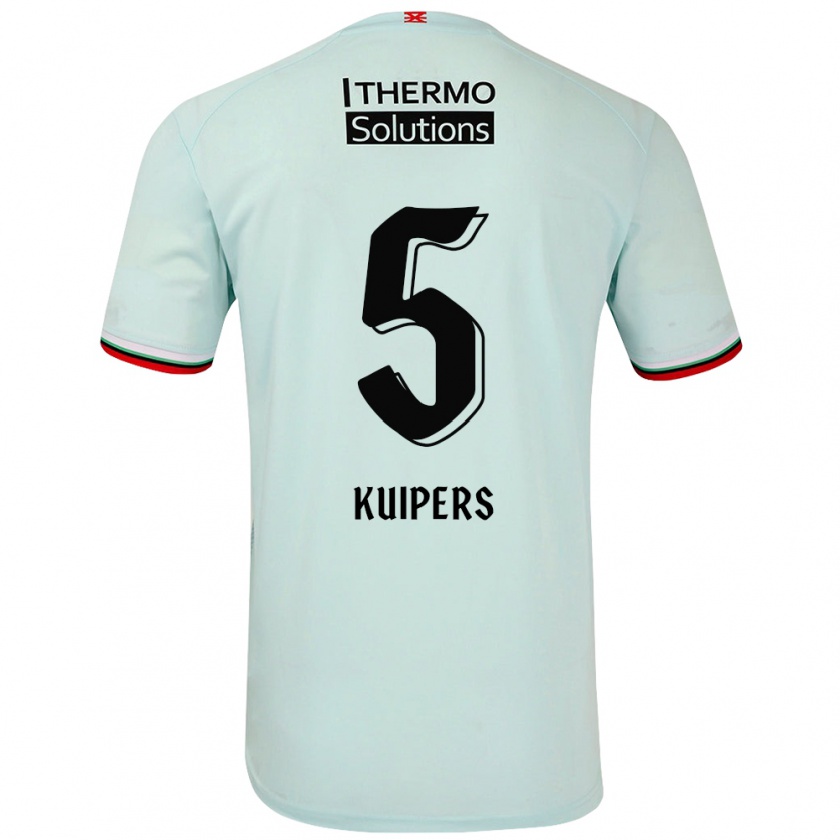 Kandiny Mujer Camiseta Bas Kuipers #5 Verde Claro 2ª Equipación 2024/25 La Camisa Chile