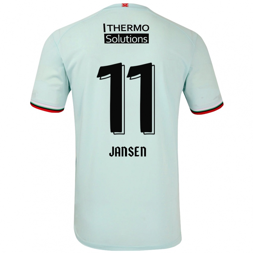 Kandiny Mujer Camiseta Renate Jansen #11 Verde Claro 2ª Equipación 2024/25 La Camisa Chile