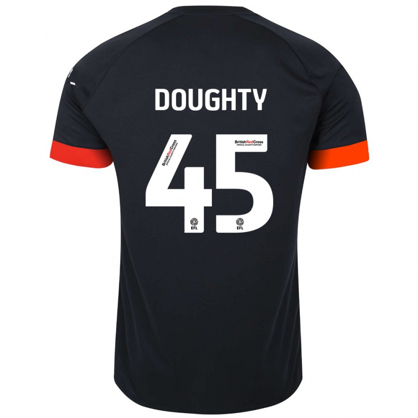 Kandiny Mujer Camiseta Alfie Doughty #45 Negro Naranja 2ª Equipación 2024/25 La Camisa Chile