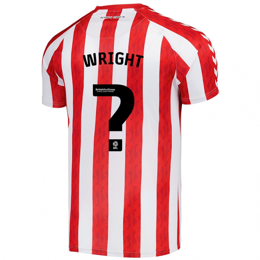 Kandiny Niño Camiseta Ryan Wright #0 Rojo Blanco 1ª Equipación 2024/25 La Camisa Chile