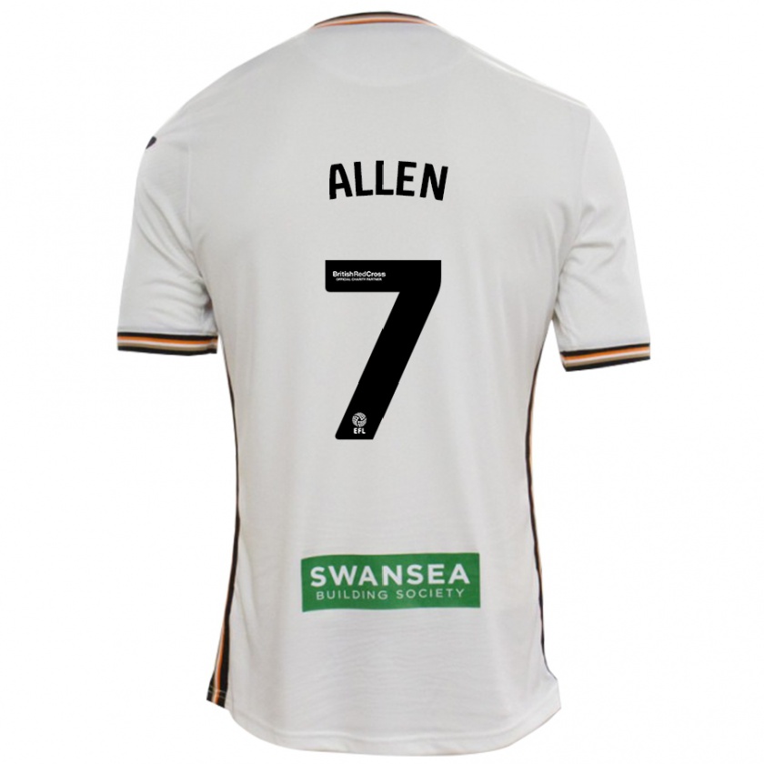 Kandiny Niño Camiseta Joe Allen #7 Blanco 1ª Equipación 2024/25 La Camisa Chile