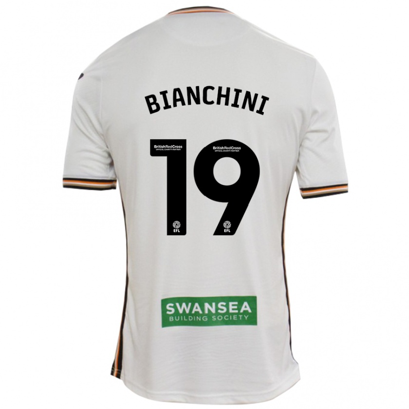 Kandiny Niño Camiseta Florian Bianchini #19 Blanco 1ª Equipación 2024/25 La Camisa Chile