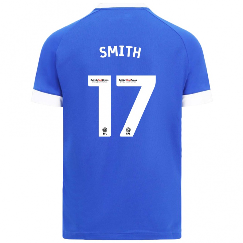 Kandiny Niño Camiseta Hollie Smith #17 Azul Cielo 1ª Equipación 2024/25 La Camisa Chile