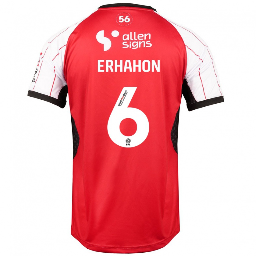 Kandiny Niño Camiseta Ethan Erhahon #6 Blanco 1ª Equipación 2024/25 La Camisa Chile