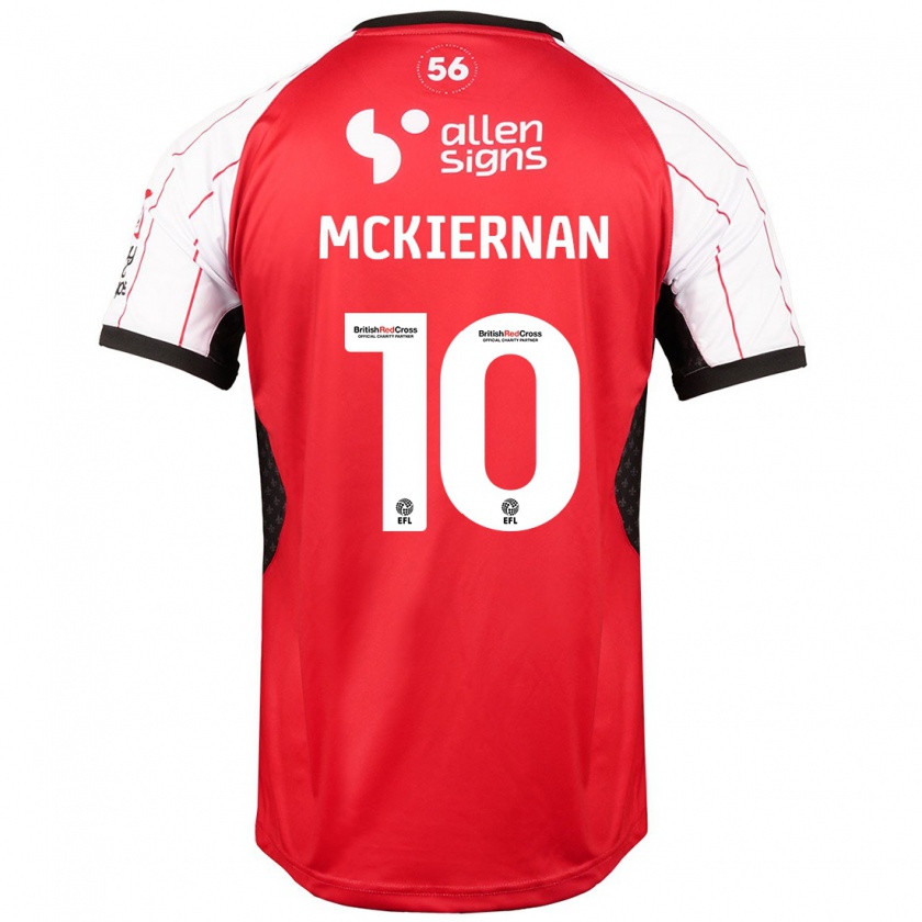 Kandiny Niño Camiseta Jj Mckiernan #10 Blanco 1ª Equipación 2024/25 La Camisa Chile