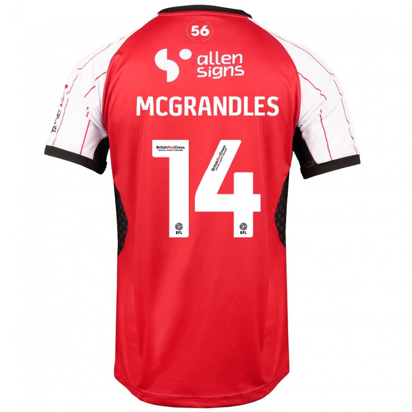 Kandiny Niño Camiseta Conor Mcgrandles #14 Blanco 1ª Equipación 2024/25 La Camisa Chile