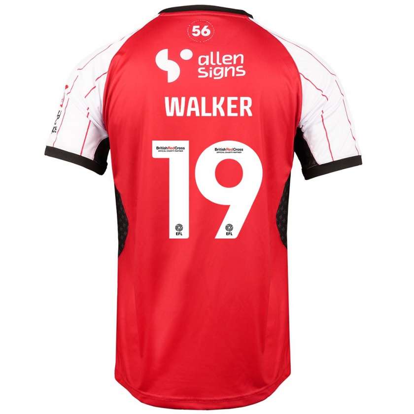 Kandiny Niño Camiseta Tyler Walker #19 Blanco 1ª Equipación 2024/25 La Camisa Chile