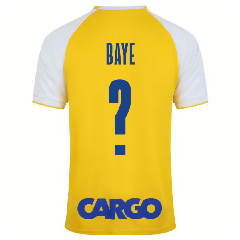 Kandiny Niño Camiseta Orel Baye #0 Amarillo Blanco 1ª Equipación 2024/25 La Camisa Chile