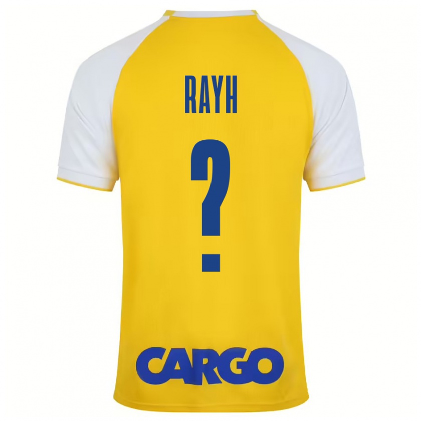 Kandiny Niño Camiseta Guy Rayh #0 Amarillo Blanco 1ª Equipación 2024/25 La Camisa Chile