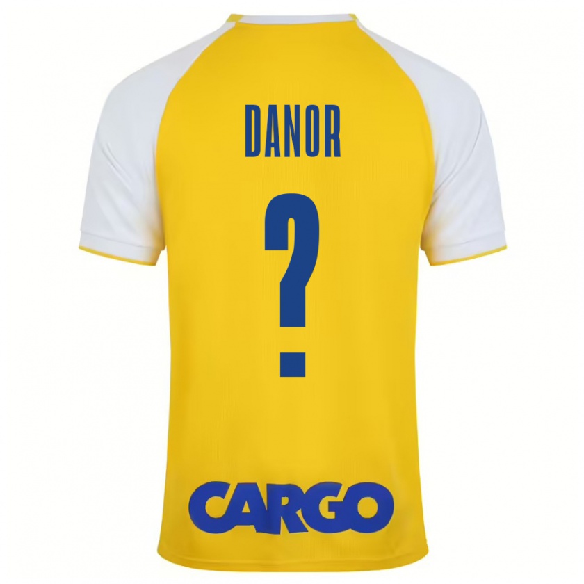 Kandiny Niño Camiseta Yaheli Danor #0 Amarillo Blanco 1ª Equipación 2024/25 La Camisa Chile