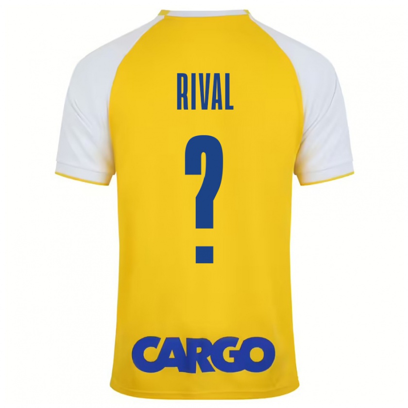 Kandiny Niño Camiseta Ran Rival #0 Amarillo Blanco 1ª Equipación 2024/25 La Camisa Chile