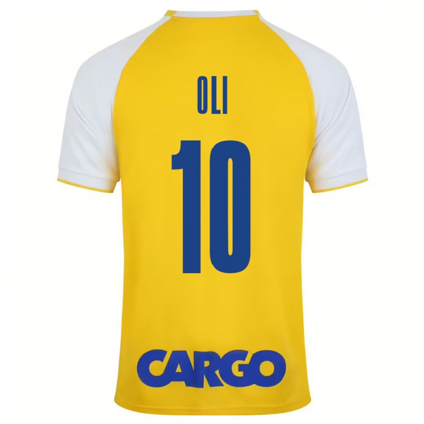 Kandiny Niño Camiseta Ido Oli #10 Amarillo Blanco 1ª Equipación 2024/25 La Camisa Chile