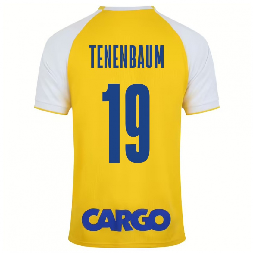 Kandiny Niño Camiseta Daniel Tenenbaum #19 Amarillo Blanco 1ª Equipación 2024/25 La Camisa Chile