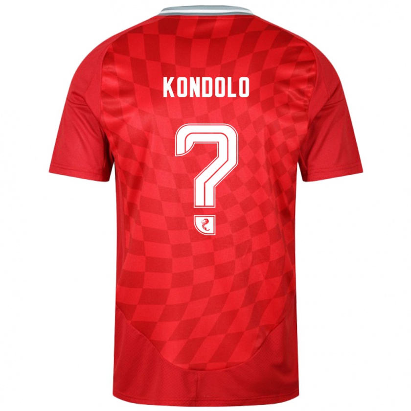 Kandiny Niño Camiseta Christovie Kondolo #0 Rojo 1ª Equipación 2024/25 La Camisa Chile