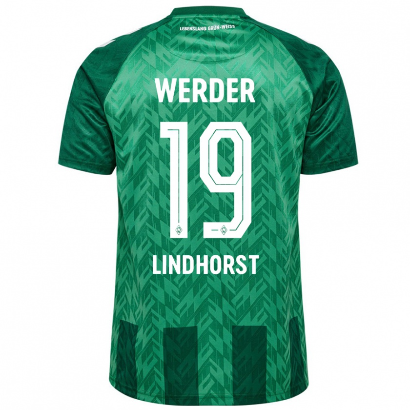 Kandiny Niño Camiseta Jerrit Lindhorst #19 Verde 1ª Equipación 2024/25 La Camisa Chile