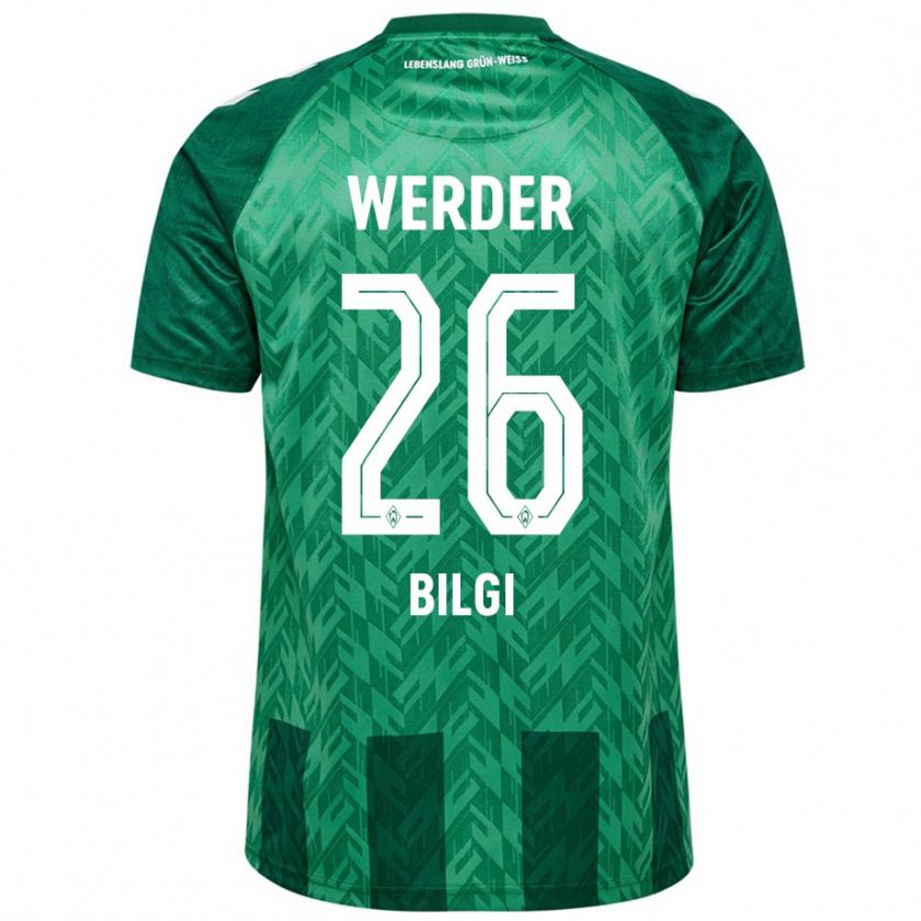 Kandiny Niño Camiseta Süleyman Bilgi #26 Verde 1ª Equipación 2024/25 La Camisa Chile