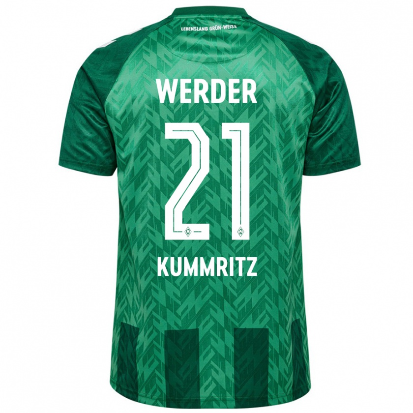 Kandiny Niño Camiseta Liam Kümmritz #21 Verde 1ª Equipación 2024/25 La Camisa Chile