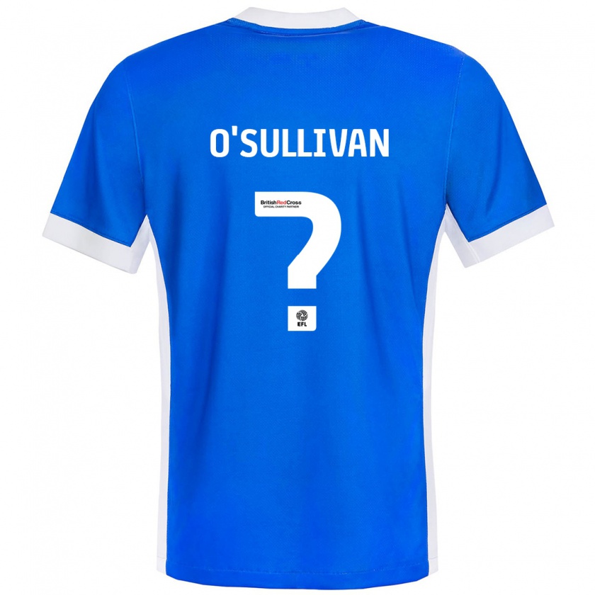 Kandiny Niño Camiseta William O'sullivan #0 Azul Blanco 1ª Equipación 2024/25 La Camisa Chile