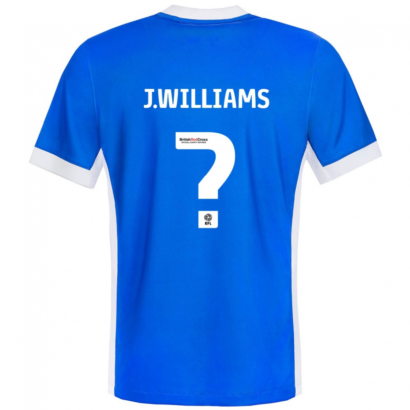 Kandiny Niño Camiseta Josh Williams #0 Azul Blanco 1ª Equipación 2024/25 La Camisa Chile