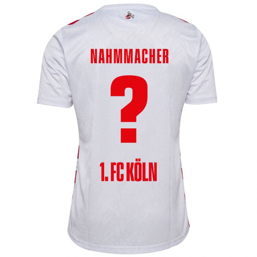 Kandiny Niño Camiseta Emil Nahmmacher #0 Blanco Rojo 1ª Equipación 2024/25 La Camisa Chile