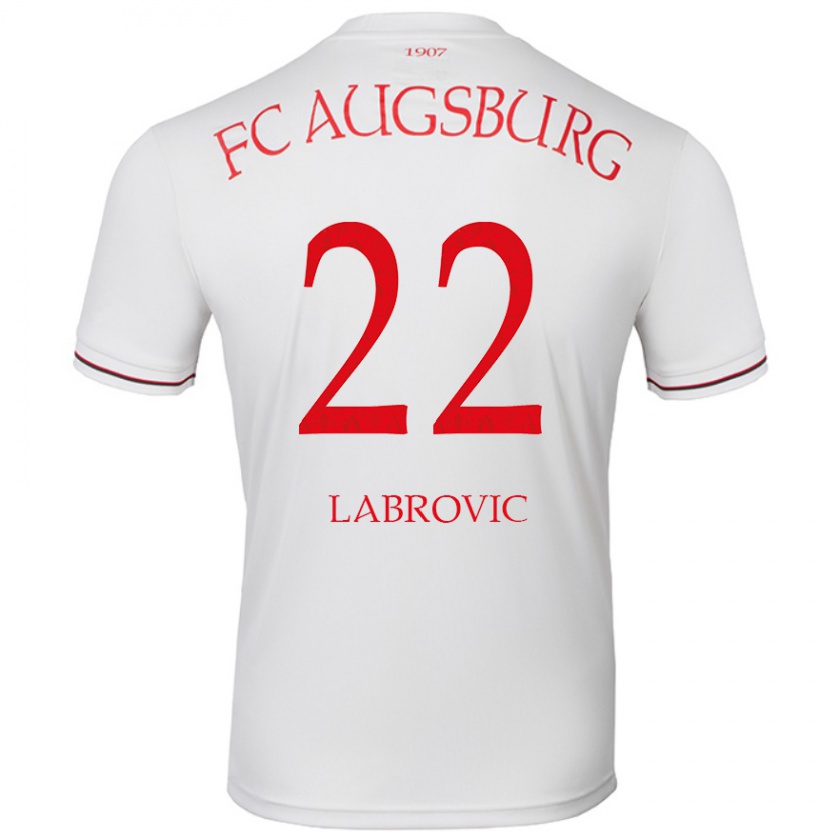 Kandiny Niño Camiseta Nediljko Labrovic #22 Blanco 1ª Equipación 2024/25 La Camisa Chile