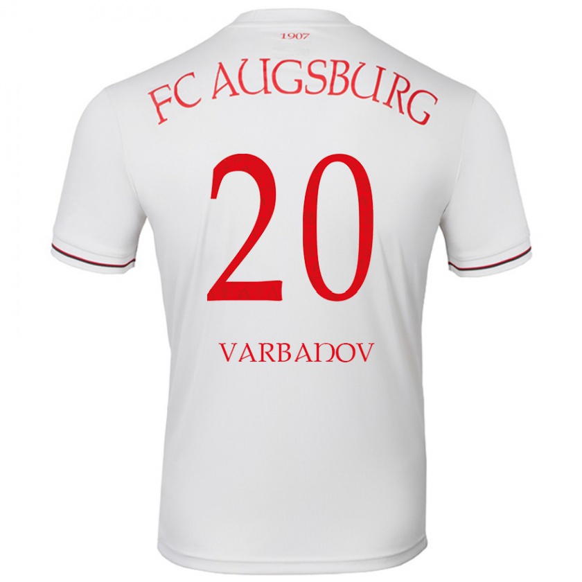 Kandiny Niño Camiseta Svetoslav Varbanov #20 Blanco 1ª Equipación 2024/25 La Camisa Chile