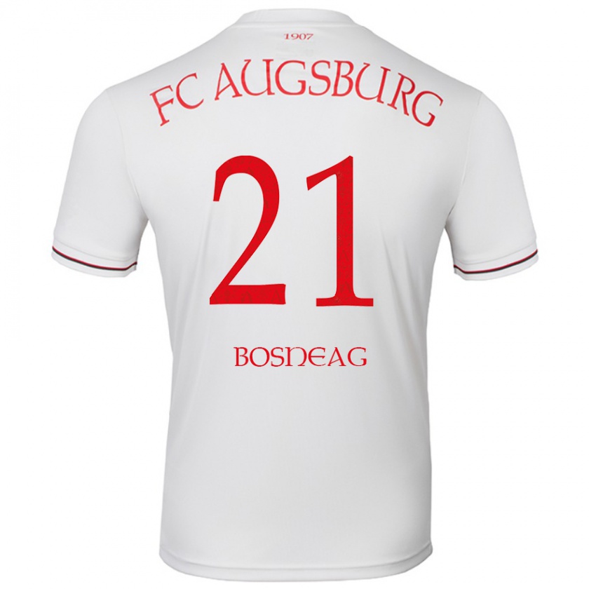 Kandiny Niño Camiseta Ioan Boșneag #21 Blanco 1ª Equipación 2024/25 La Camisa Chile