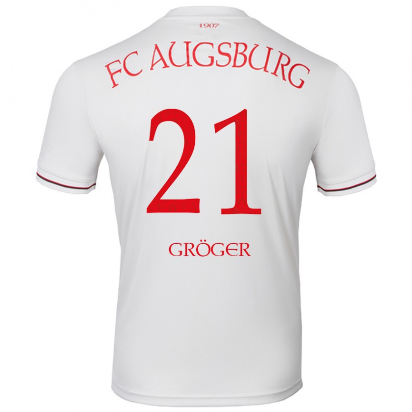 Kandiny Niño Camiseta Elias Gröger #21 Blanco 1ª Equipación 2024/25 La Camisa Chile