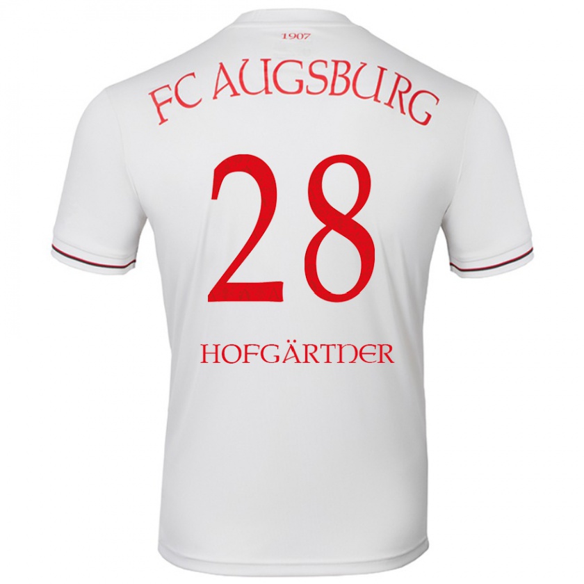 Kandiny Niño Camiseta Hendrik Hofgärtner #28 Blanco 1ª Equipación 2024/25 La Camisa Chile