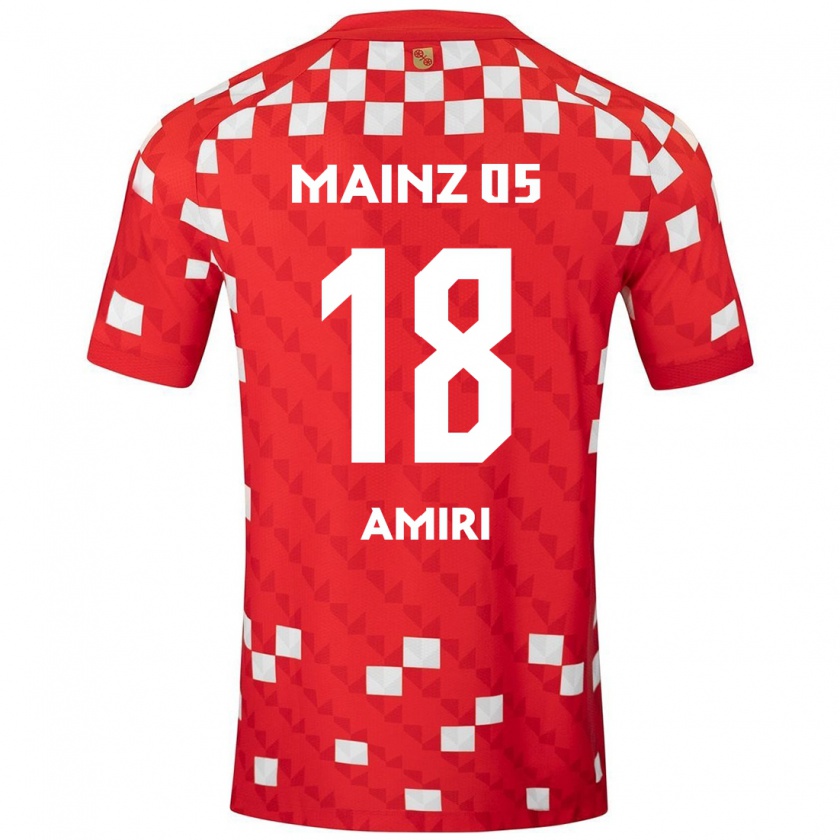 Kandiny Niño Camiseta Nadiem Amiri #18 Blanco Rojo 1ª Equipación 2024/25 La Camisa Chile