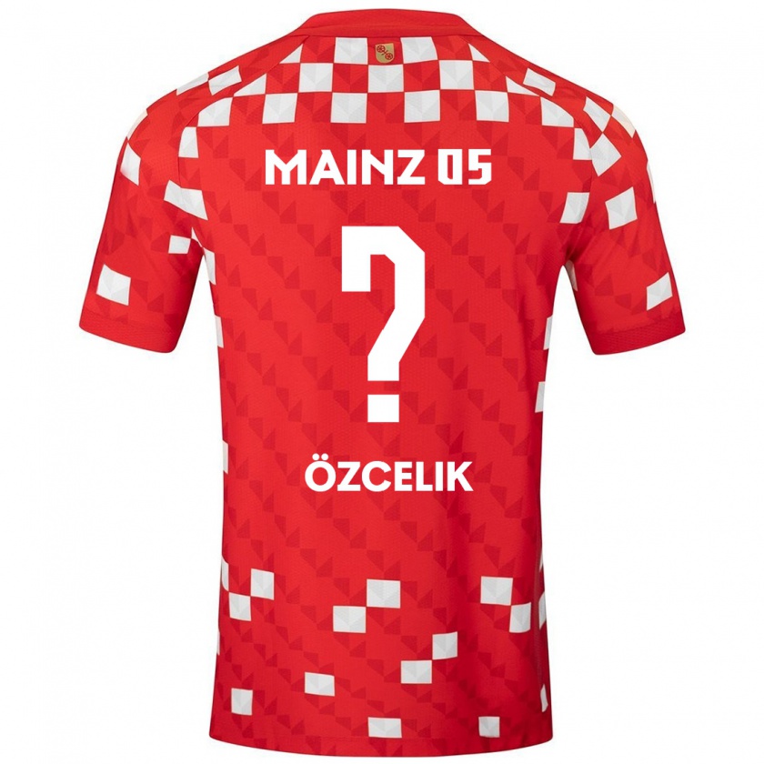 Kandiny Niño Camiseta Mehmet Özcelik #0 Blanco Rojo 1ª Equipación 2024/25 La Camisa Chile