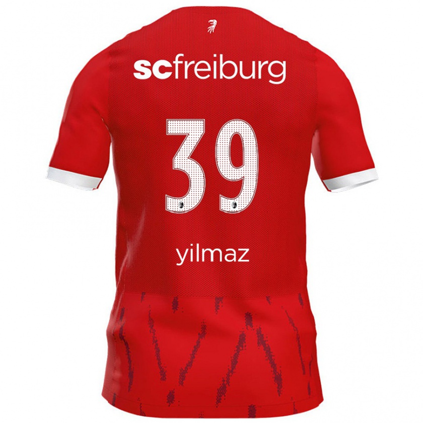 Kandiny Niño Camiseta Berkay Yılmaz #39 Rojo 1ª Equipación 2024/25 La Camisa Chile